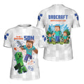 Dadcraft Happy Father's Day Kids Rash Guard
