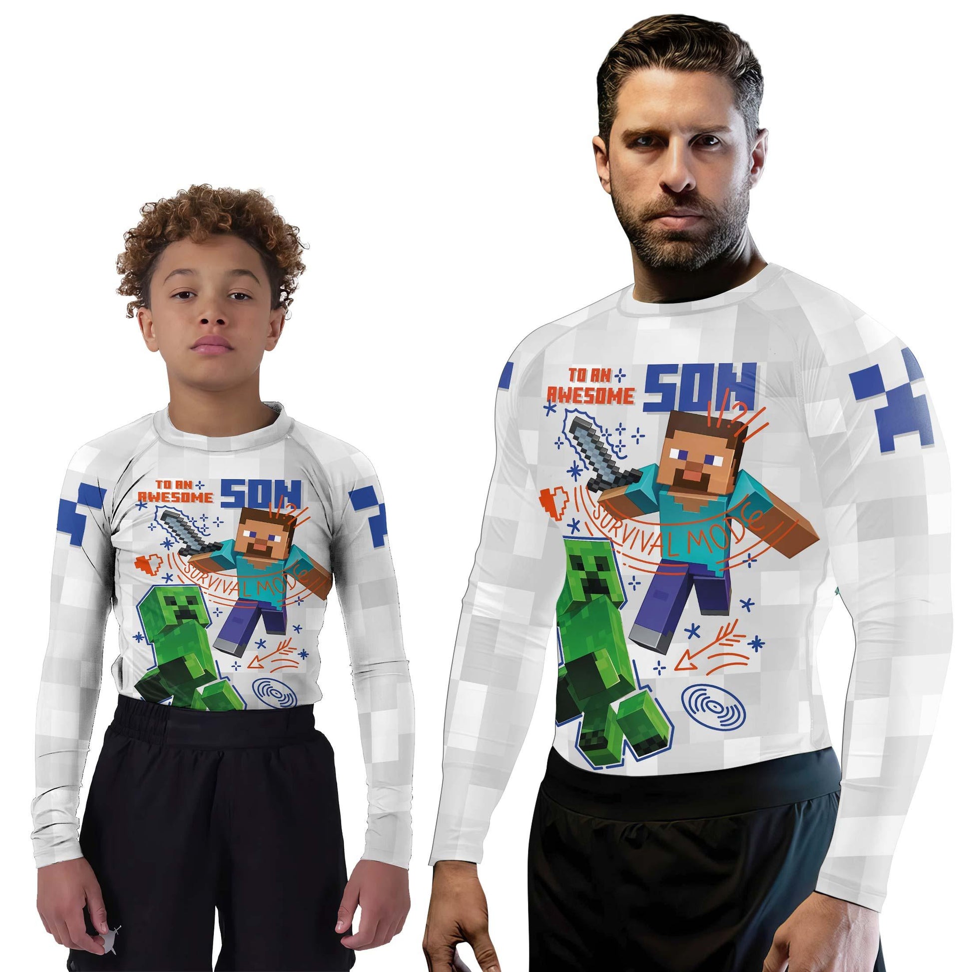 Dadcraft Happy Father's Day Rash Guard
