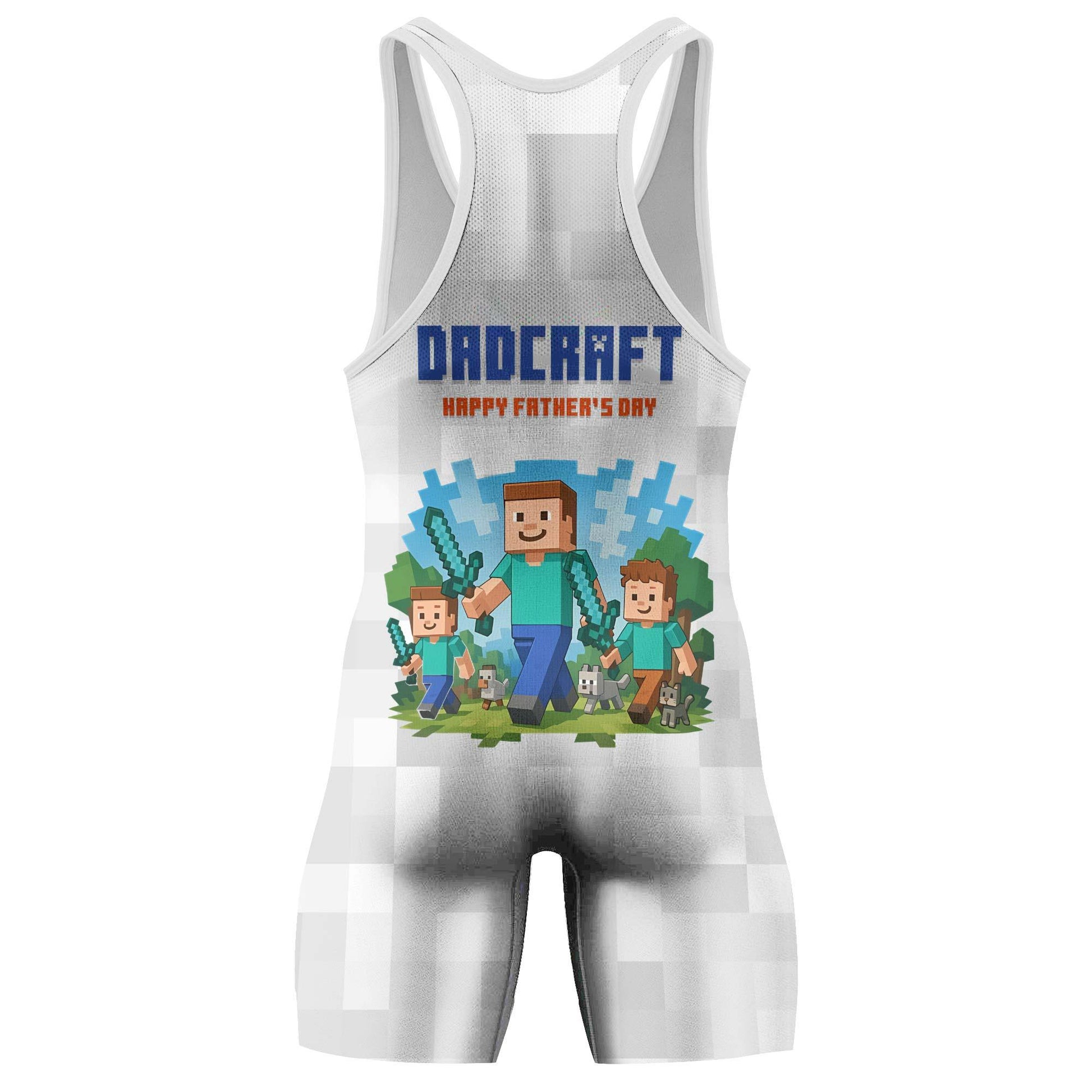 Dadcraft Happy Father's Day Wrestling Singlet