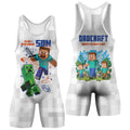 Dadcraft Happy Father's Day Wrestling Singlet