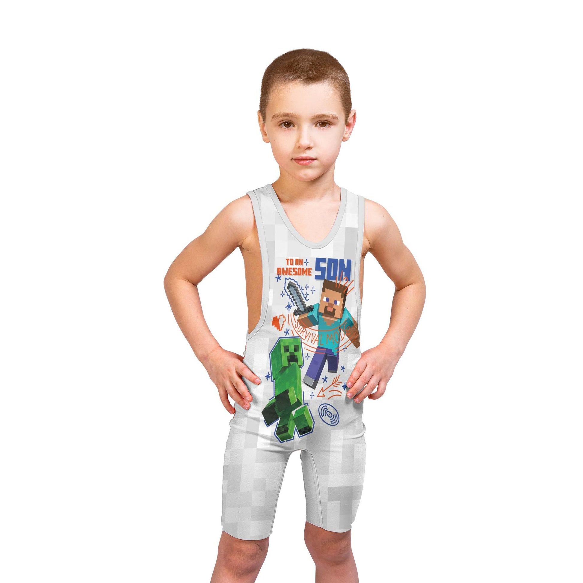 Dadcraft Happy Father's Day Wrestling Singlet