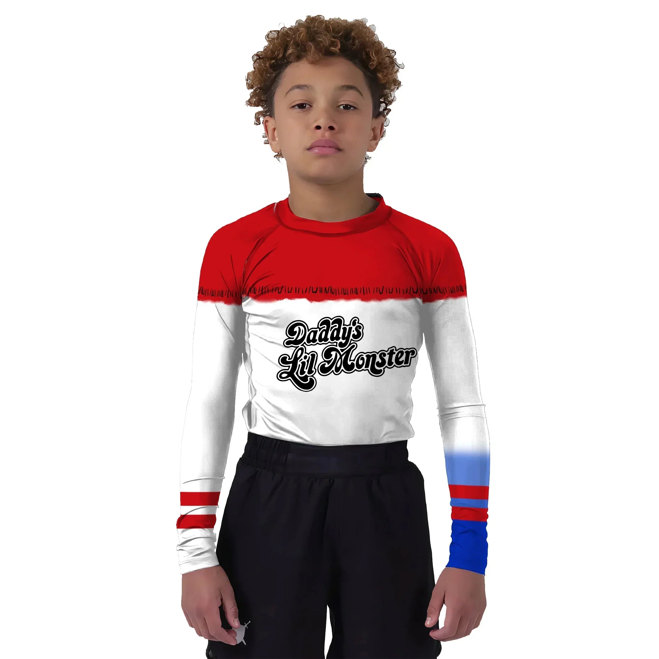 Daddy's Lil Monster Kids Rash Guard | Athletic Wear for Kids