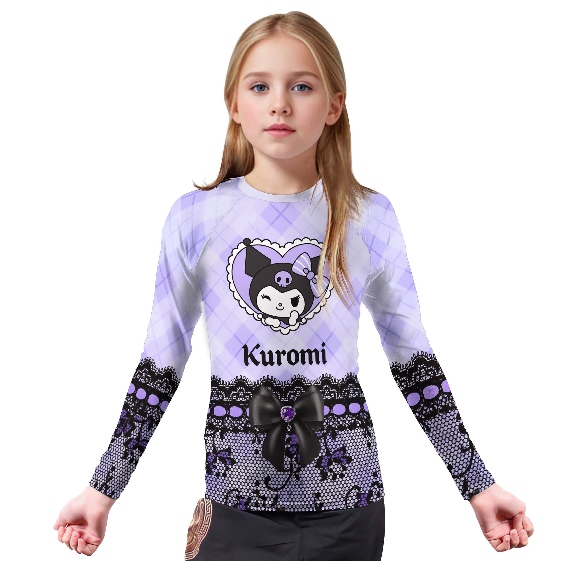 Dark Cutie Kuromi Kids Rash Guard