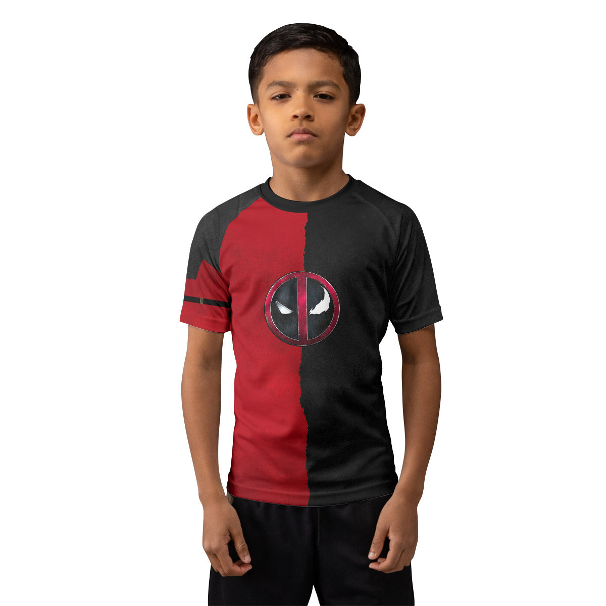 Deadpool And Venom Kids Rash Guard