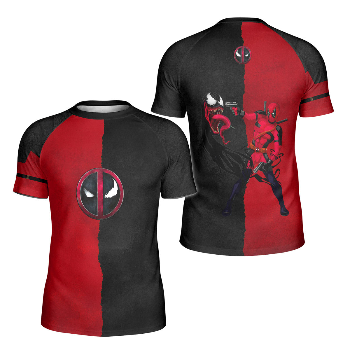 Deadpool And Venom Kids Rash Guard