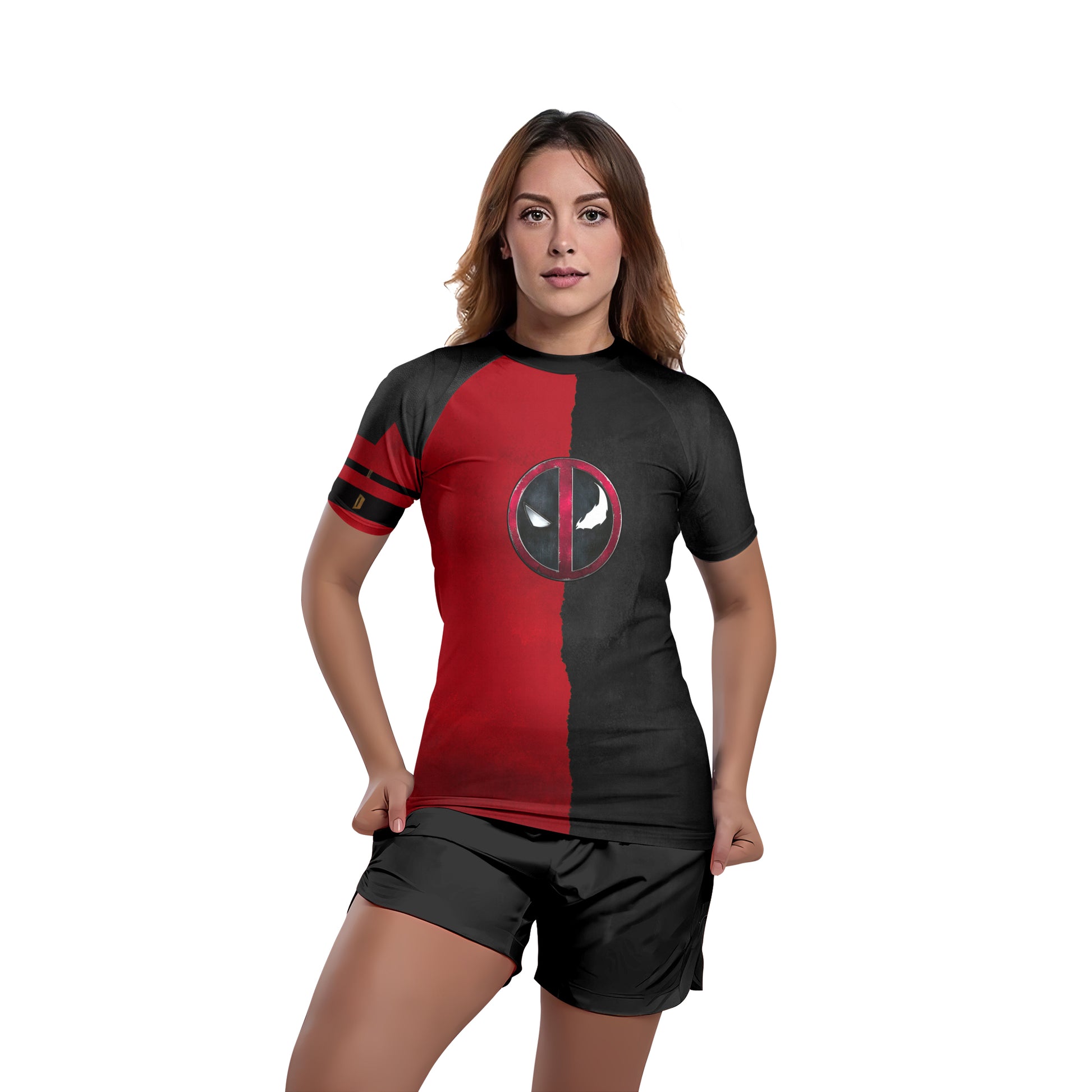 Deadpool And Venom Rash Guard
