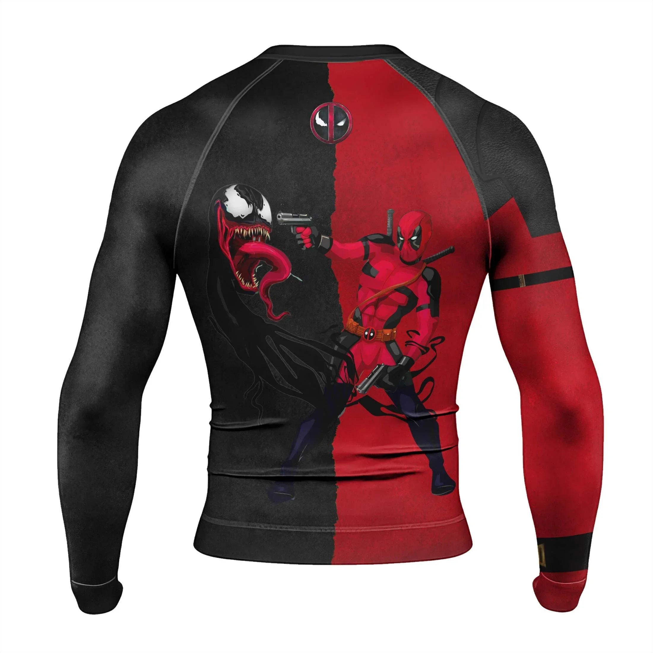 Deadpool And Venom Rash Guard | Deadpool Rash Guard | Fightwear