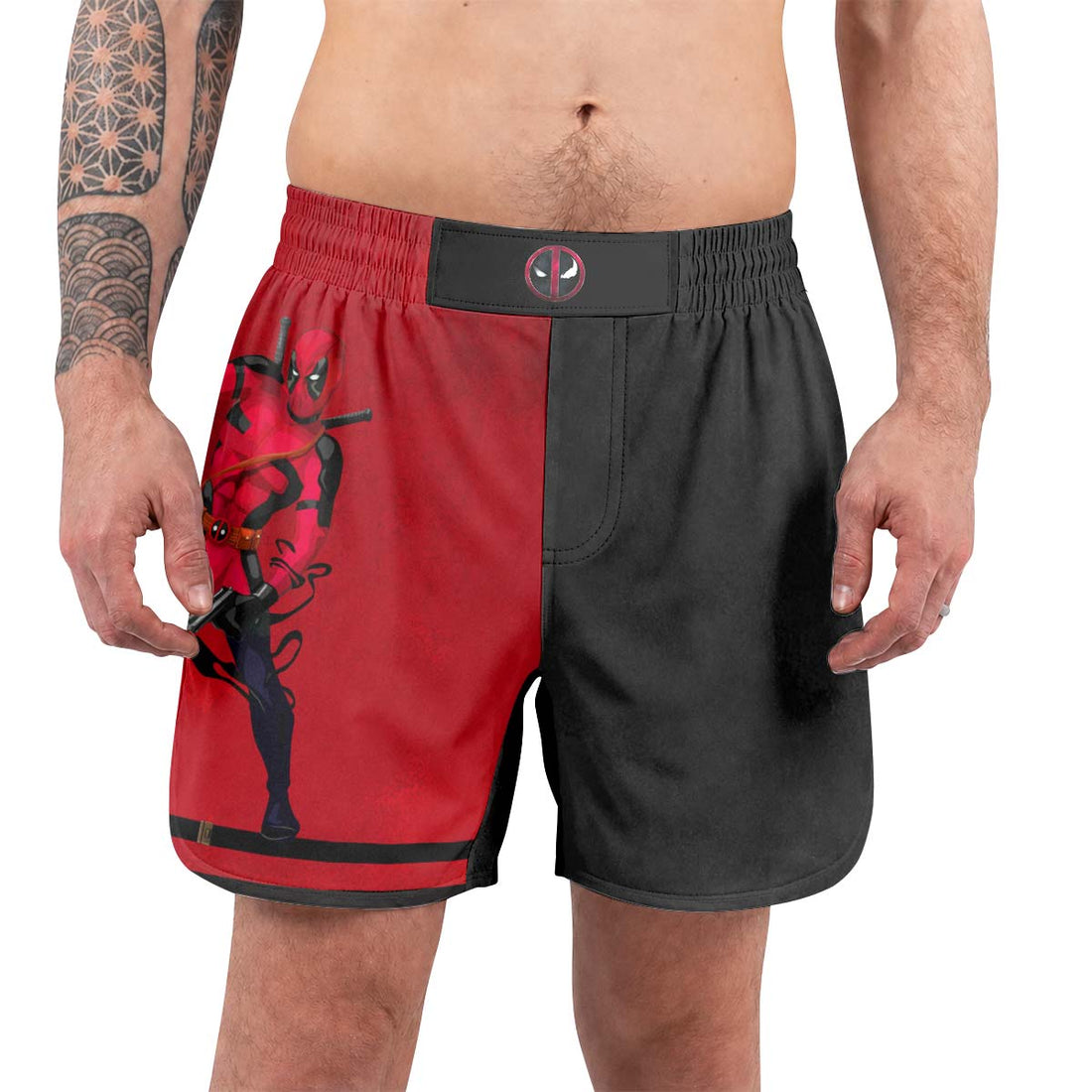 Deadpool And Venom  Grappling Shorts