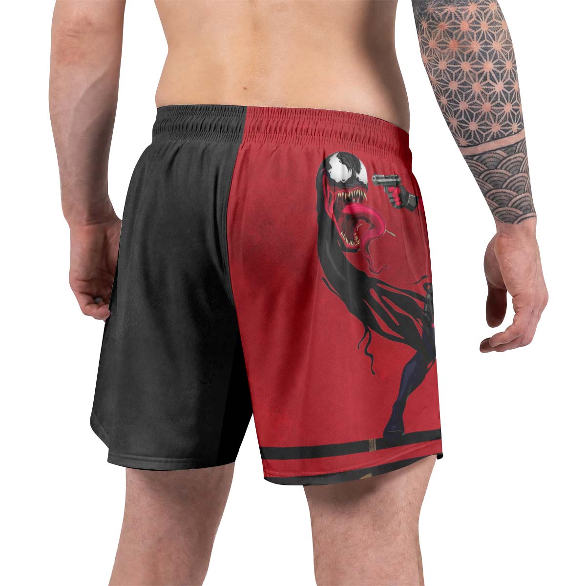 Deadpool And Venom  Grappling Shorts