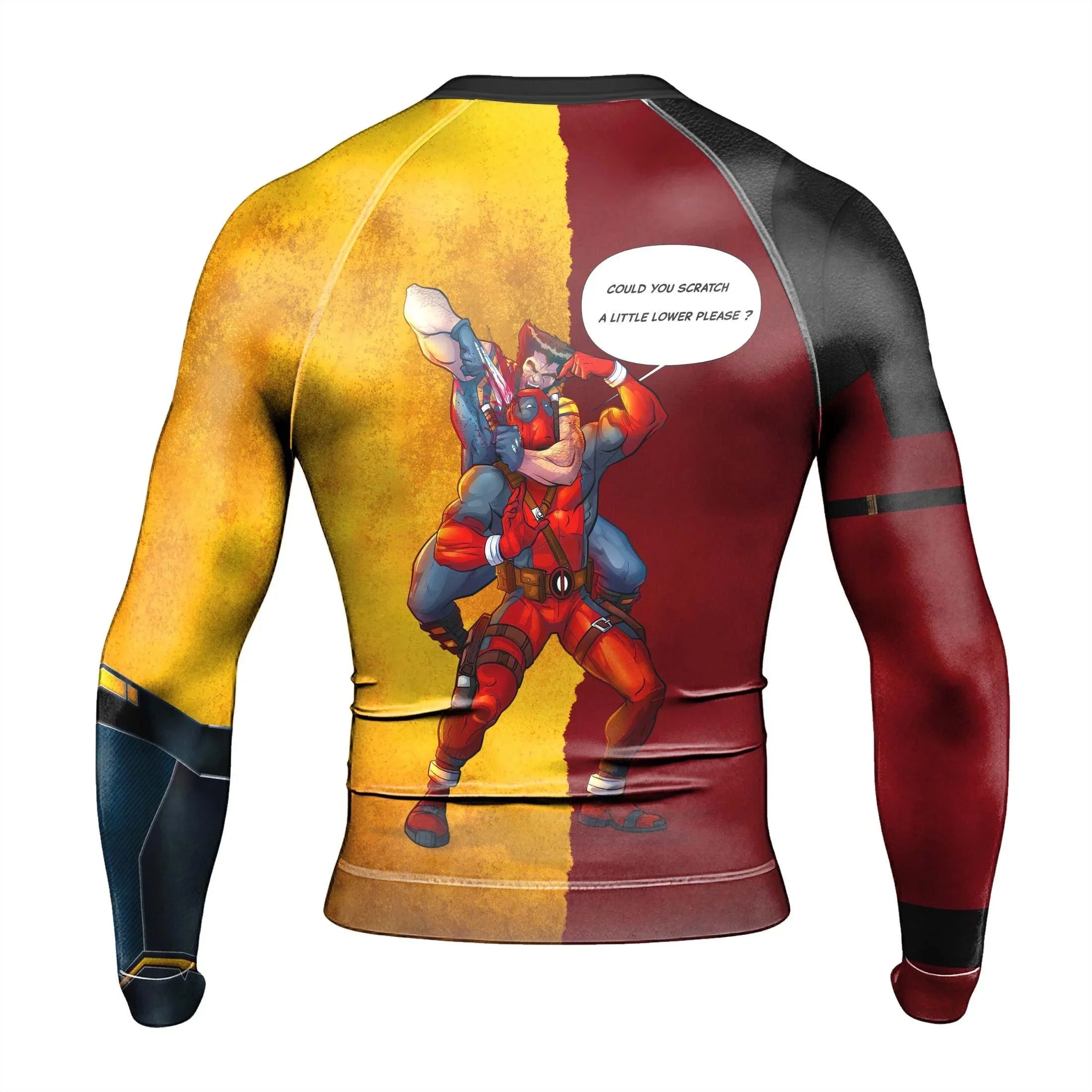 Deadpool And Wolverine Best Friend Choke Rash Guard | Rash Guard