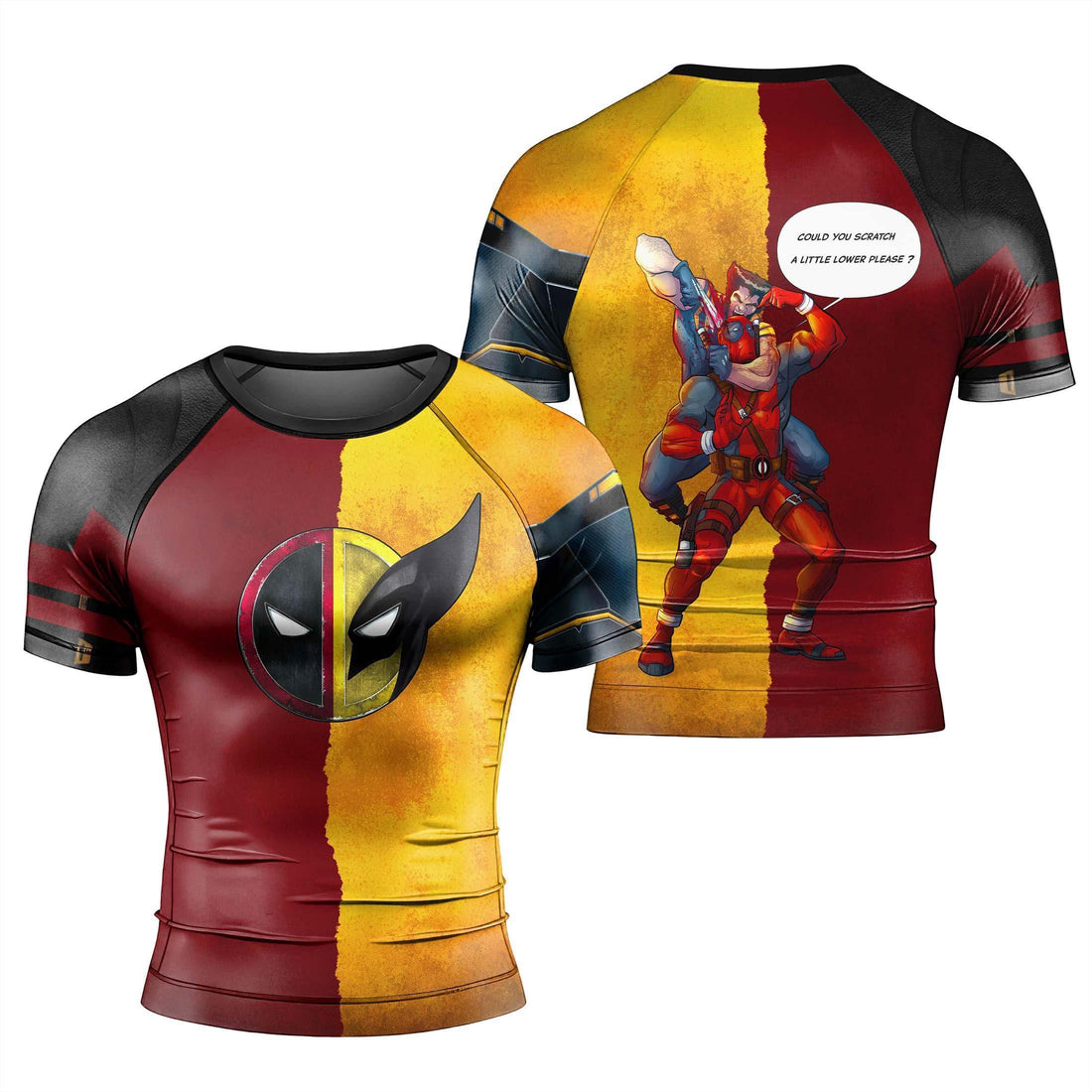 Deadpool And Wolverine Best Friend Choke Rash Guard | Rash Guard