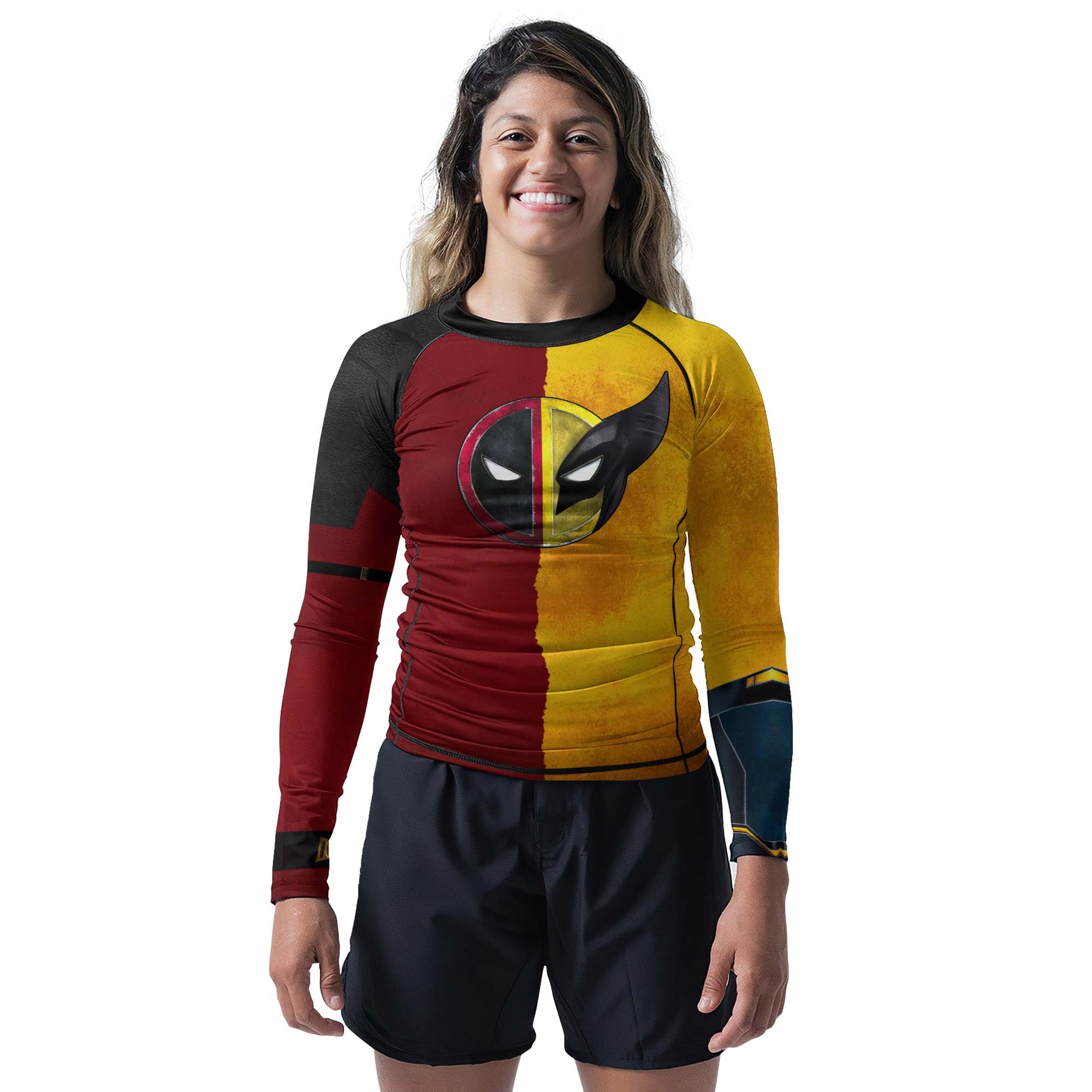 Deadpool And Wolverine Best Friend Choke Rash Guard