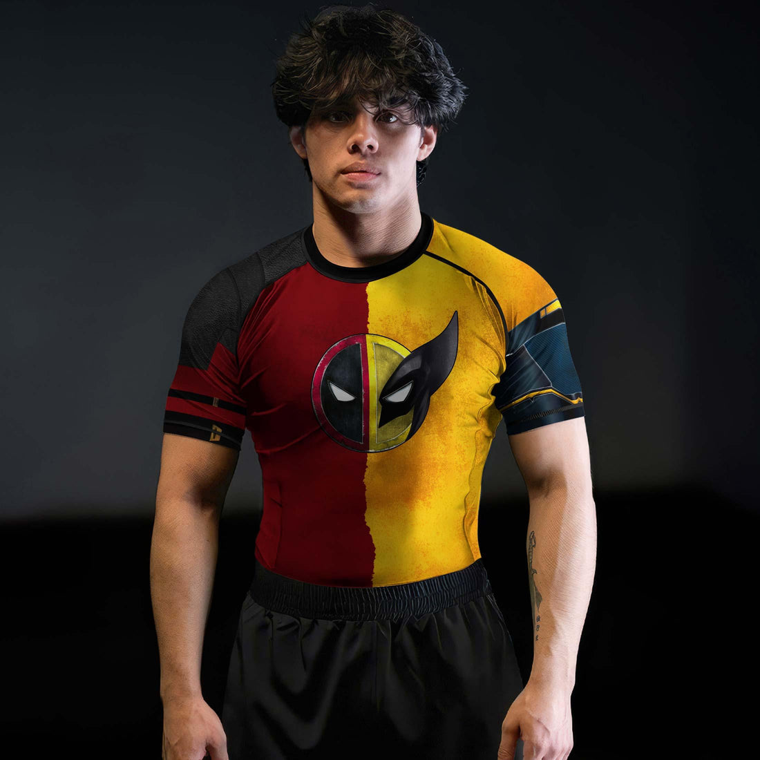 Deadpool And Wolverine Best Friend Choke Rash Guard