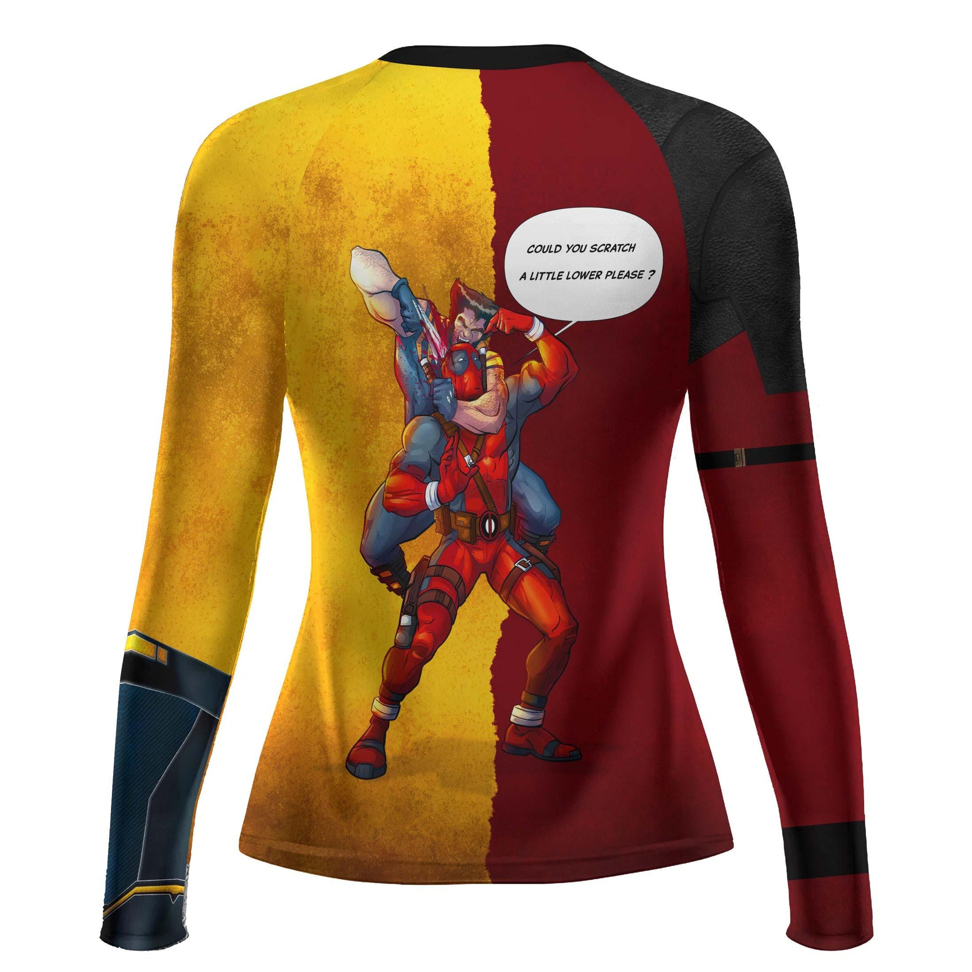 Deadpool And Wolverine Best Friend Choke Rash Guard