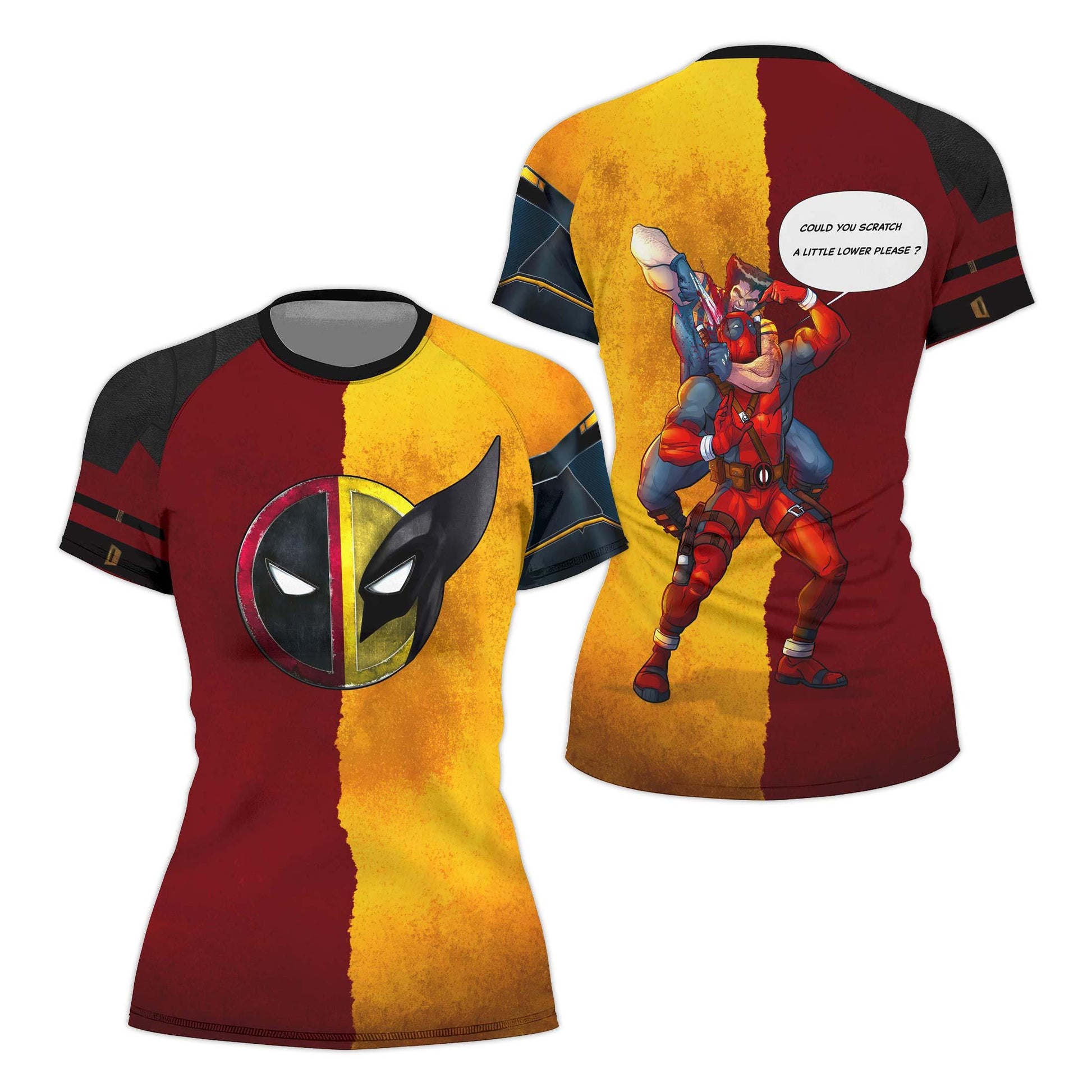 Deadpool And Wolverine Best Friend Choke Rash Guard