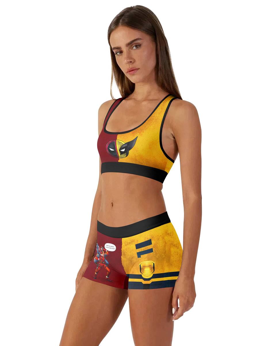 Deadpool And Wolverine Best Friend Choke Women's Workout Set