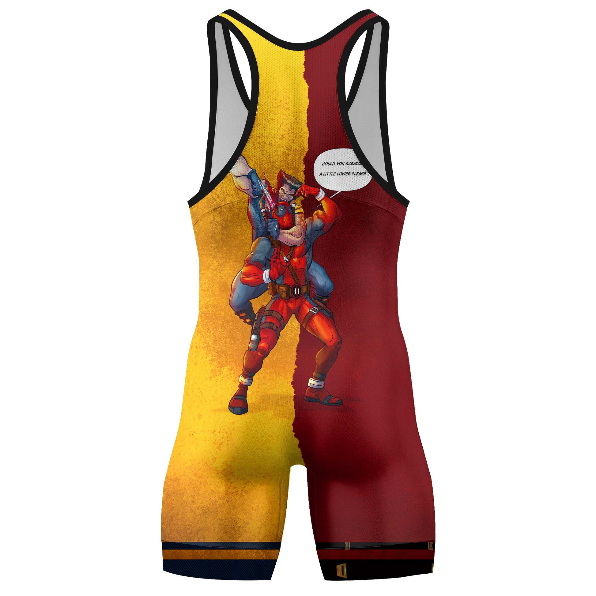 Deadpool And Wolverine Best Friend Choke Wrestling Singlets