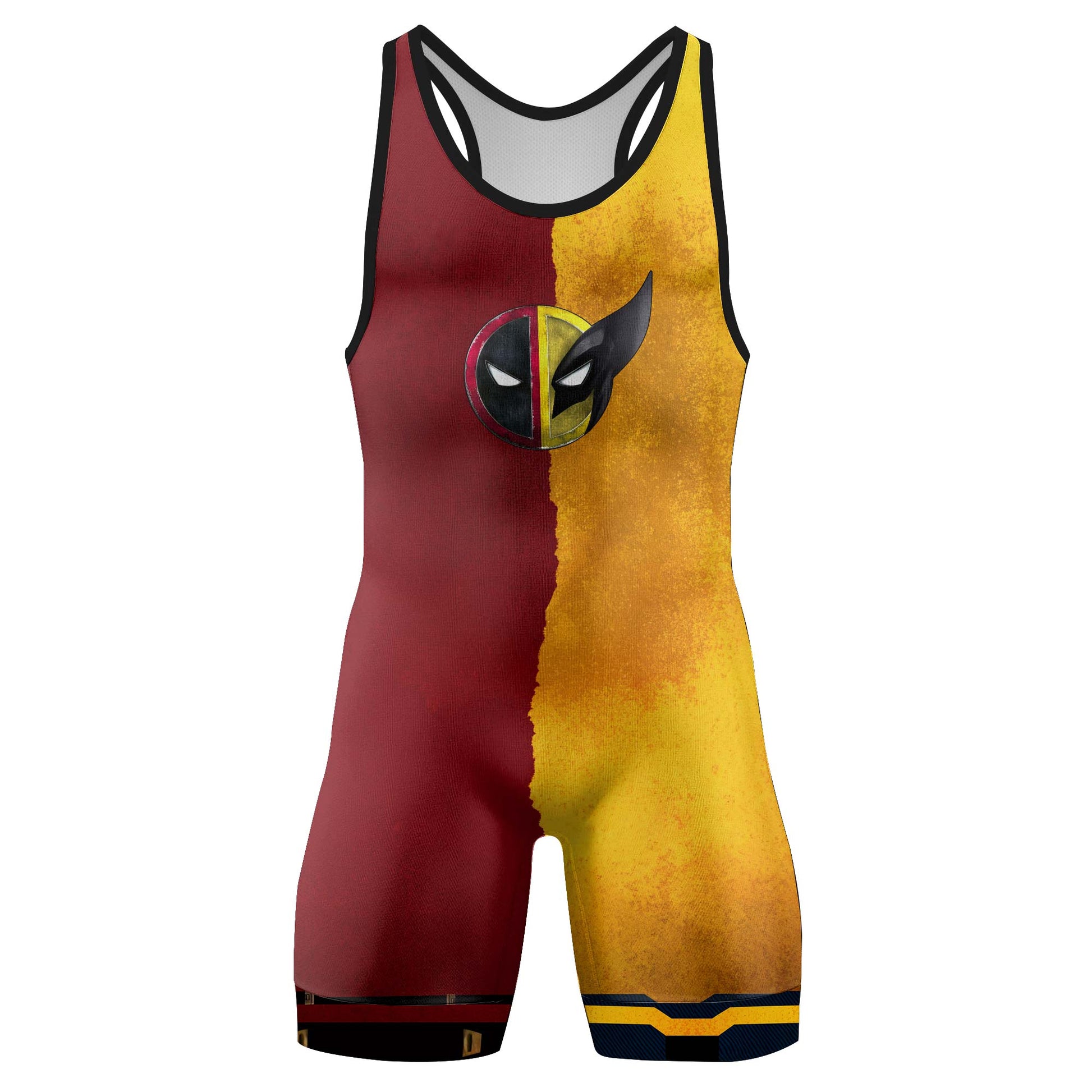 Deadpool And Wolverine Best Friend Choke Wrestling Singlets