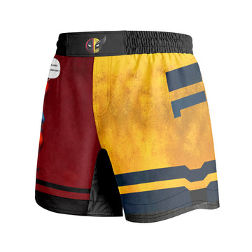 Deadpool And Wolverine Best Friend Choke Grappling Shorts