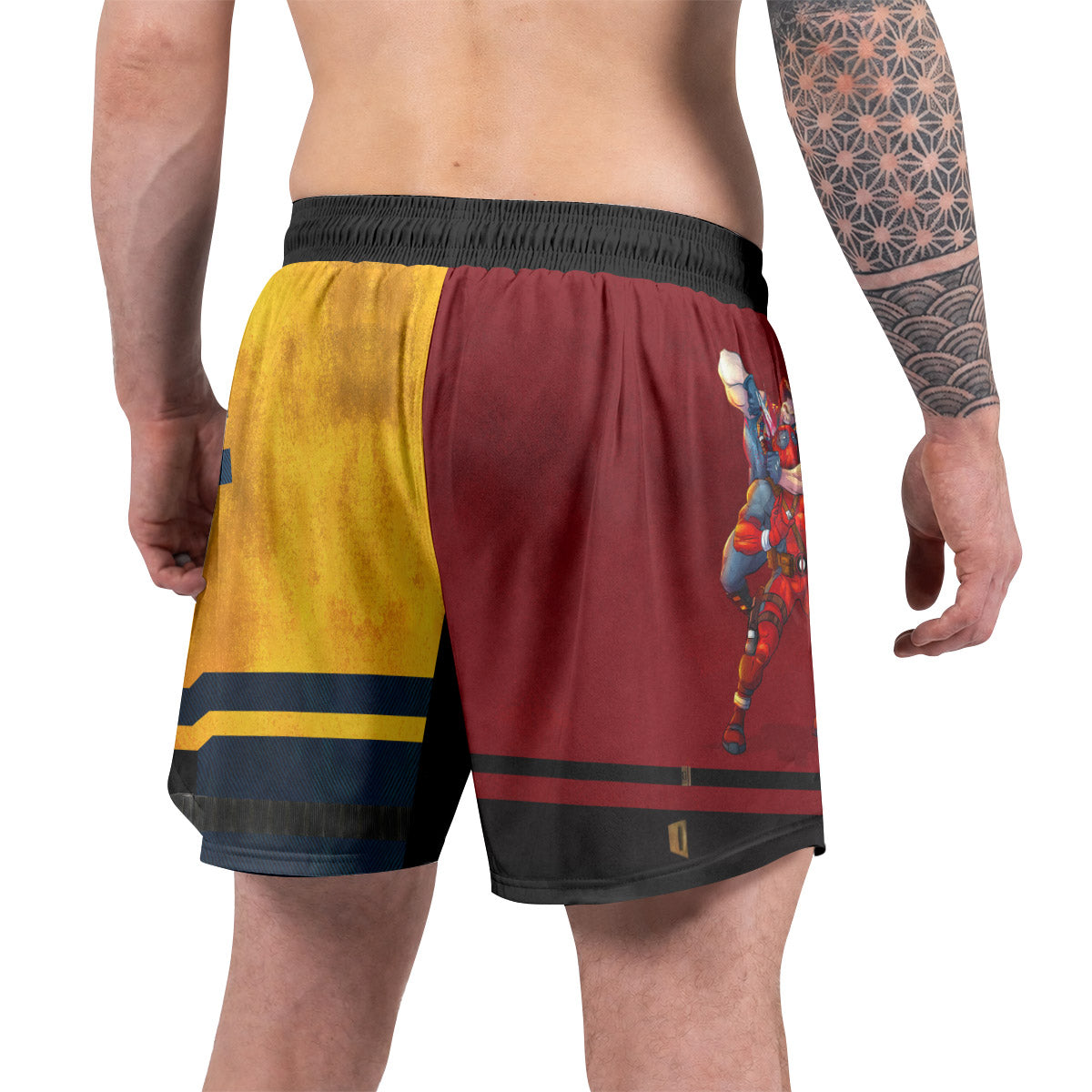 Deadpool And Wolverine Best Friend Choke Grappling Shorts