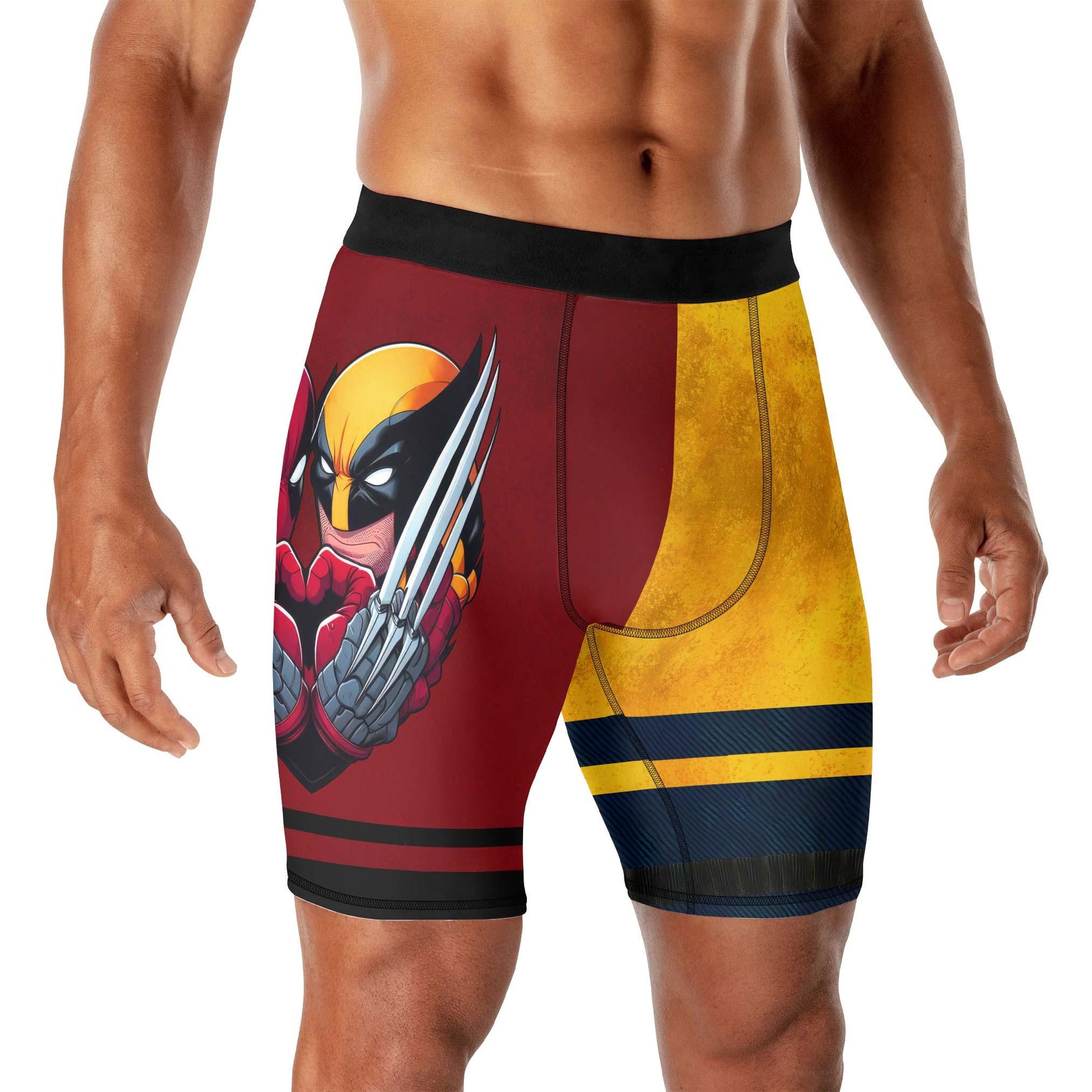 Deadpool And Wolverine Best Friend Dual Compression Shorts