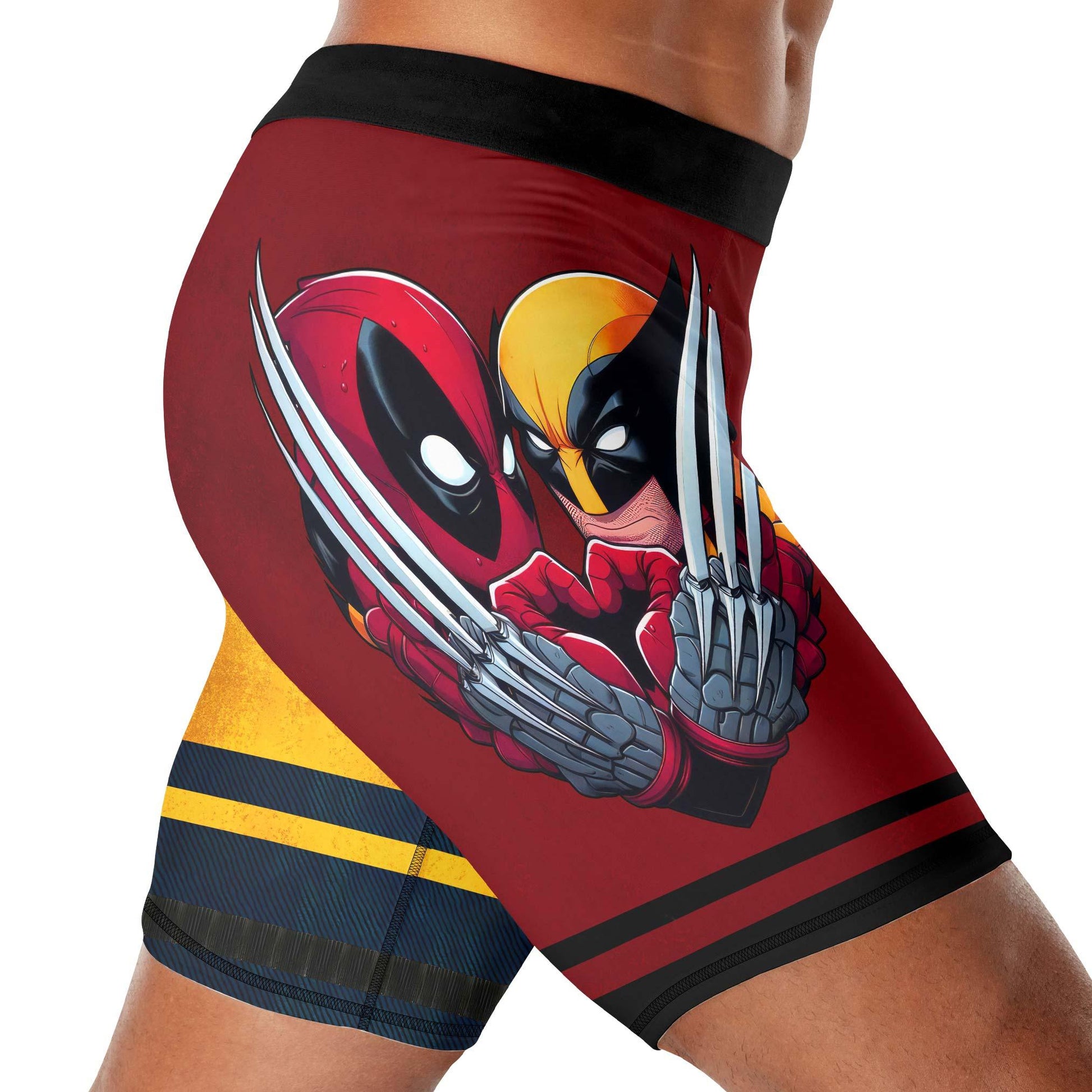 Deadpool And Wolverine Best Friend Dual Compression Shorts