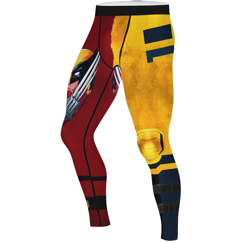 Deadpool And Wolverine Best Friend Dual Men's Compression Leggings