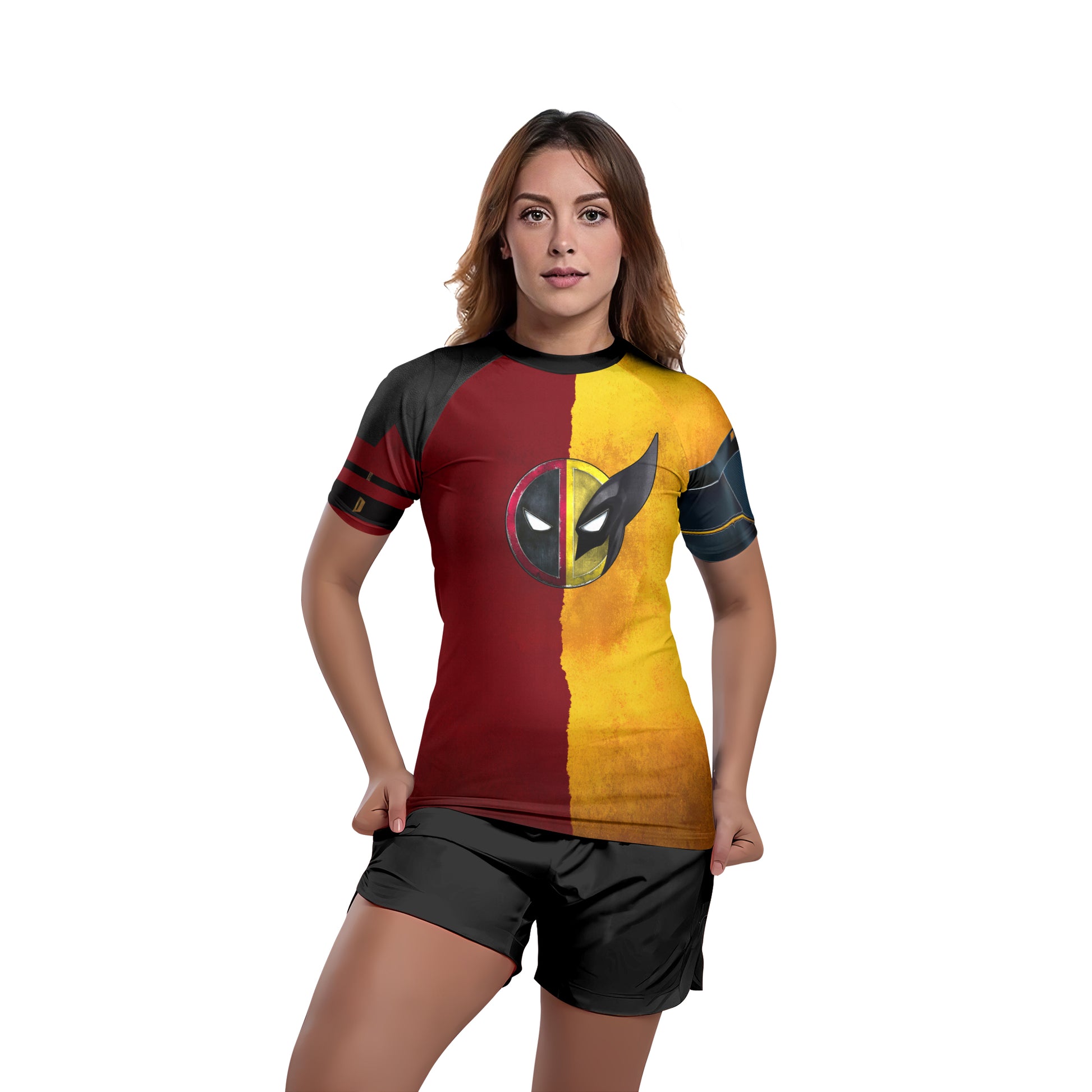 Deadpool And Wolverine Best Friend Dual Rash Guard