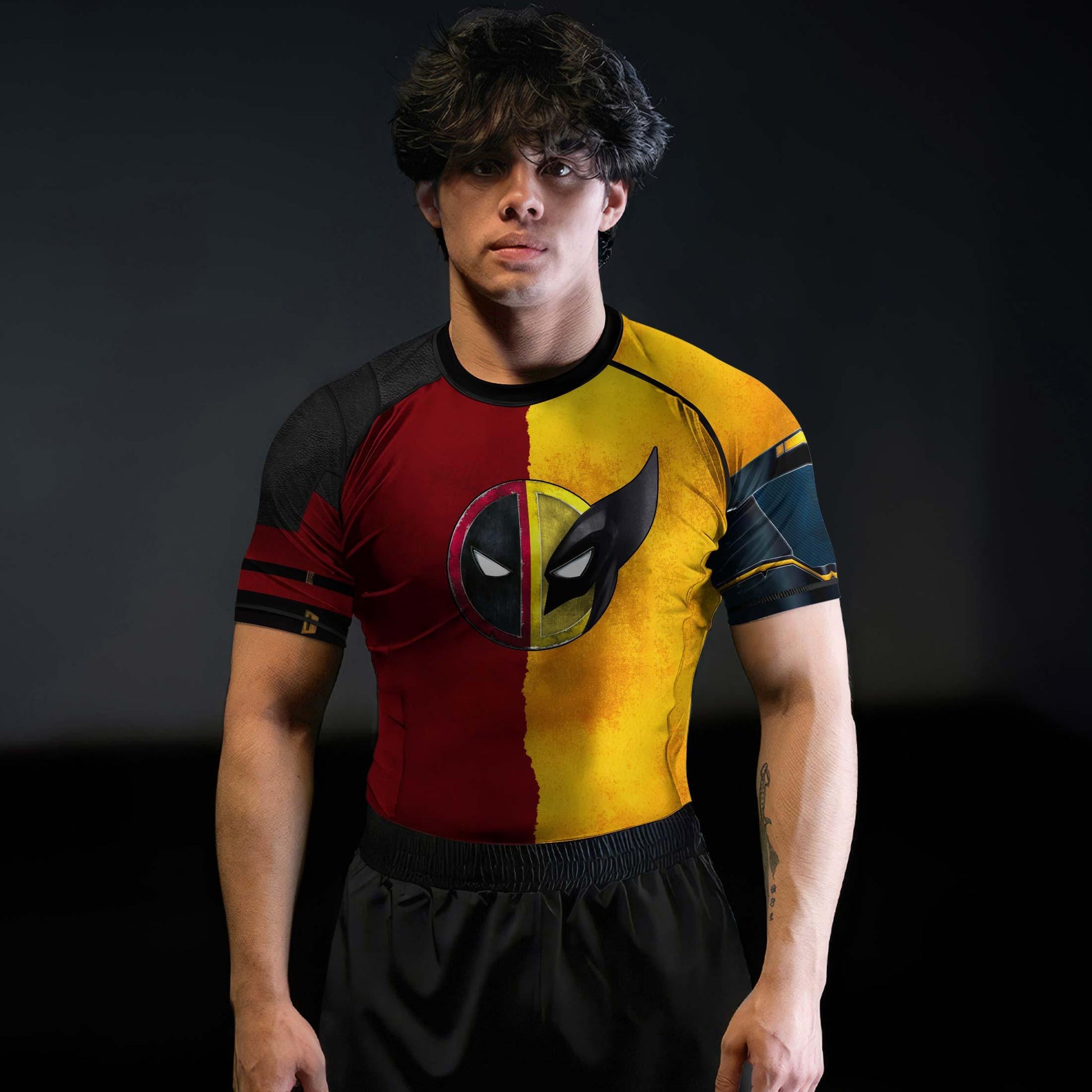 Deadpool And Wolverine Best Friend Dual Rash Guard