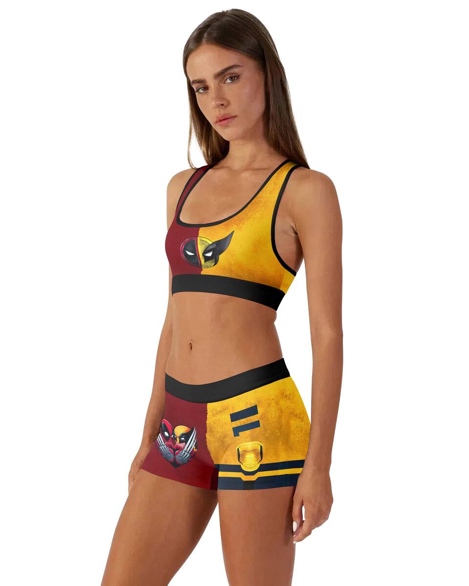 Deadpool And Wolverine Best Friend Dual Women's Workout Set