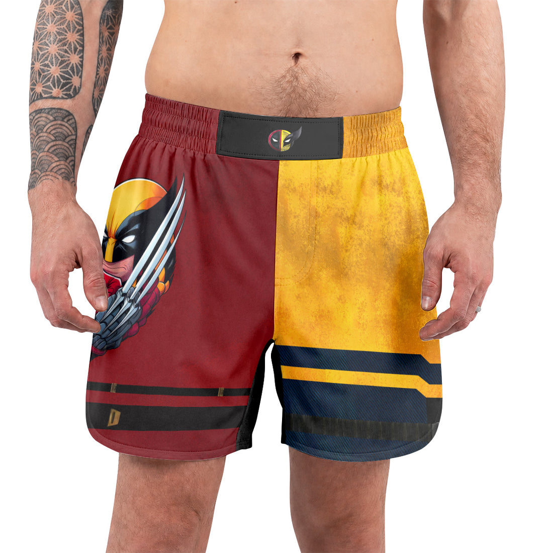 Deadpool And Wolverine Best Friend Dual Grappling Shorts