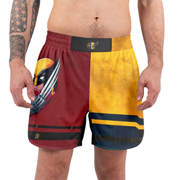 Deadpool And Wolverine Best Friend Dual Grappling Shorts