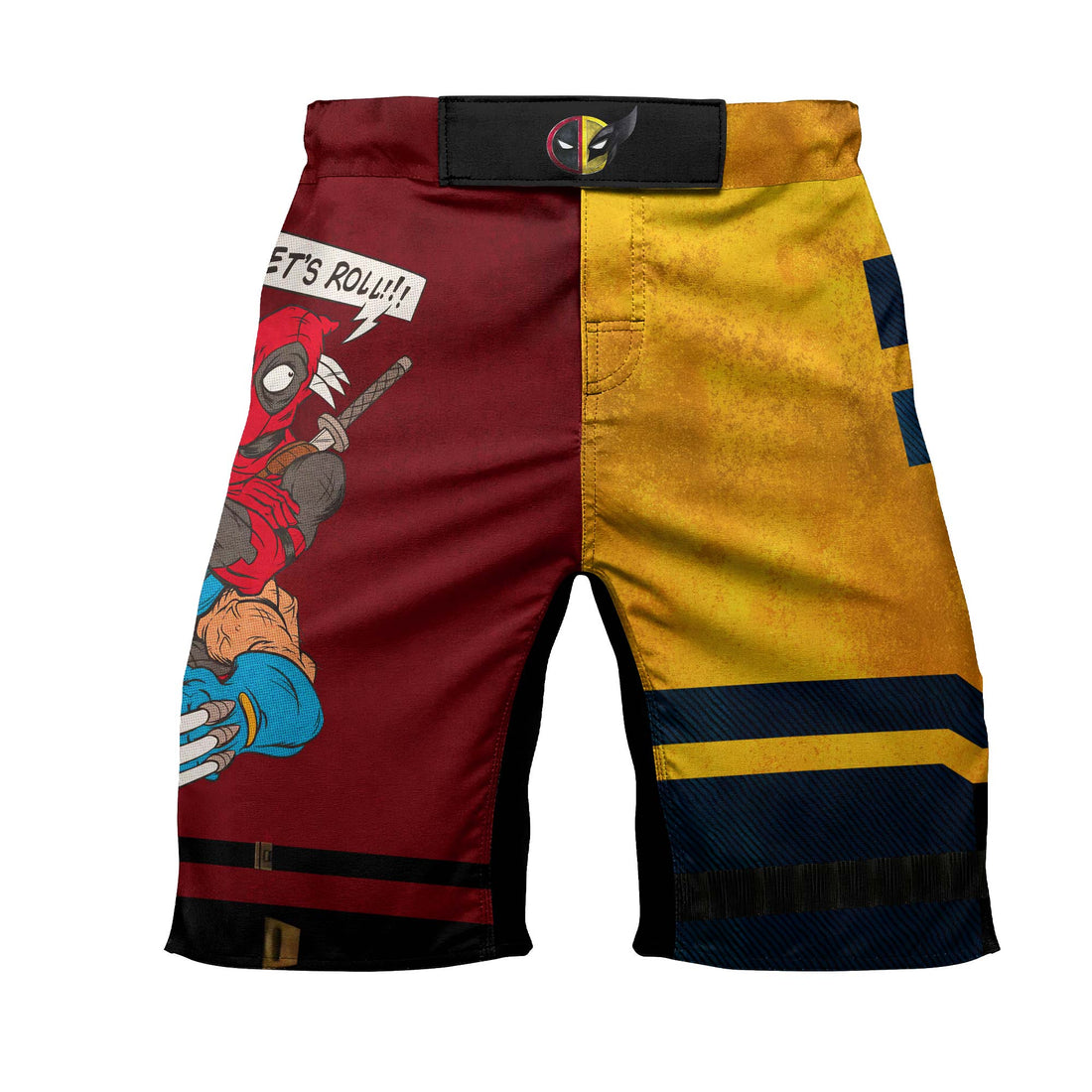 Deadpool And Wolverine Let Roll Together Fight Shorts