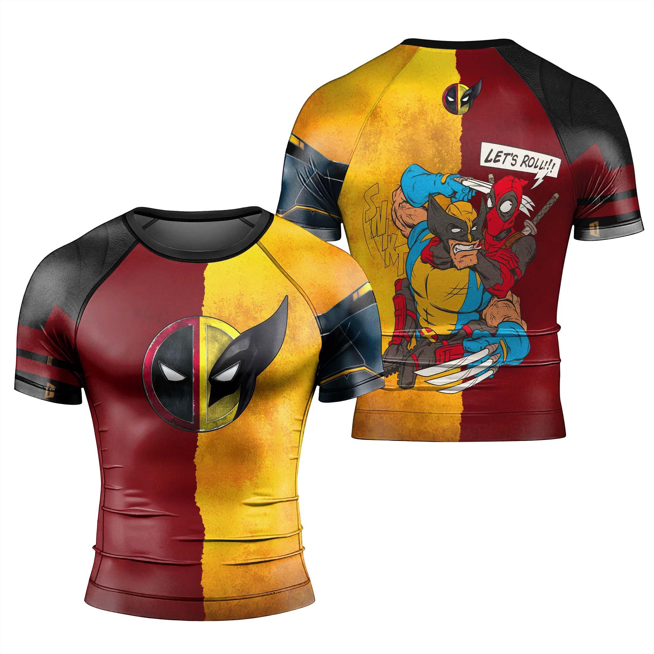 Deadpool And Wolverine Let Roll Together Rash Guard | Rash Guard