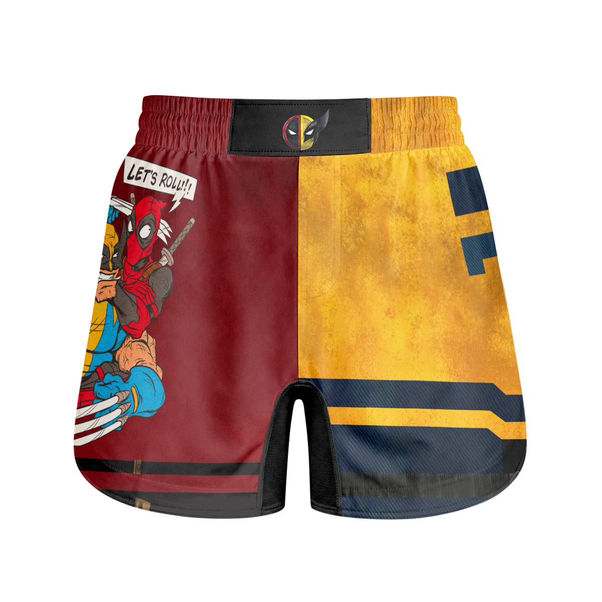 Deadpool And Wolverine Let Roll Together Grappling Shorts