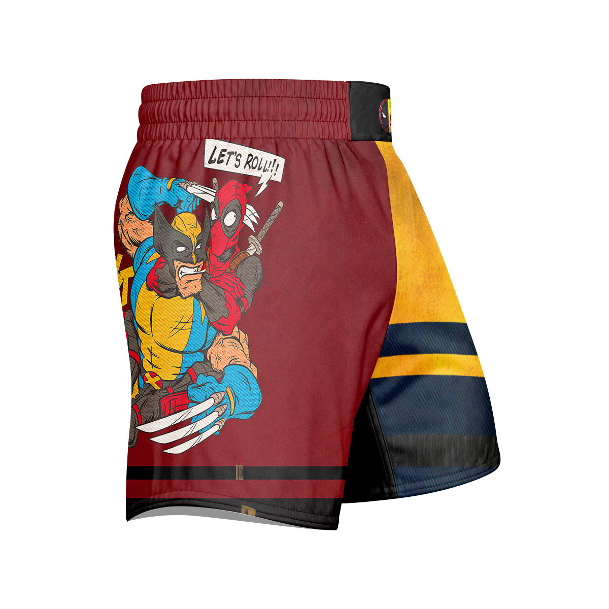 Deadpool And Wolverine Let Roll Together Grappling Shorts