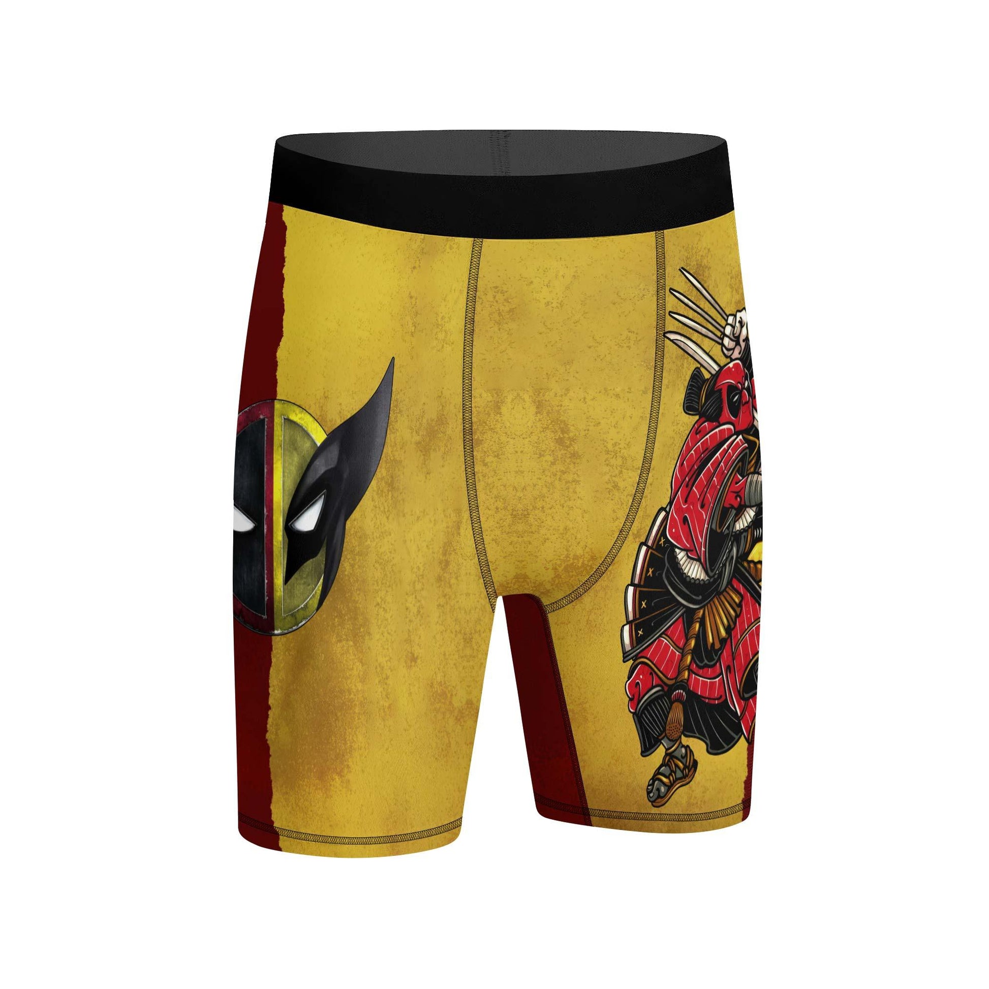 Deadpool And Wolverine Samurai Compression Shorts