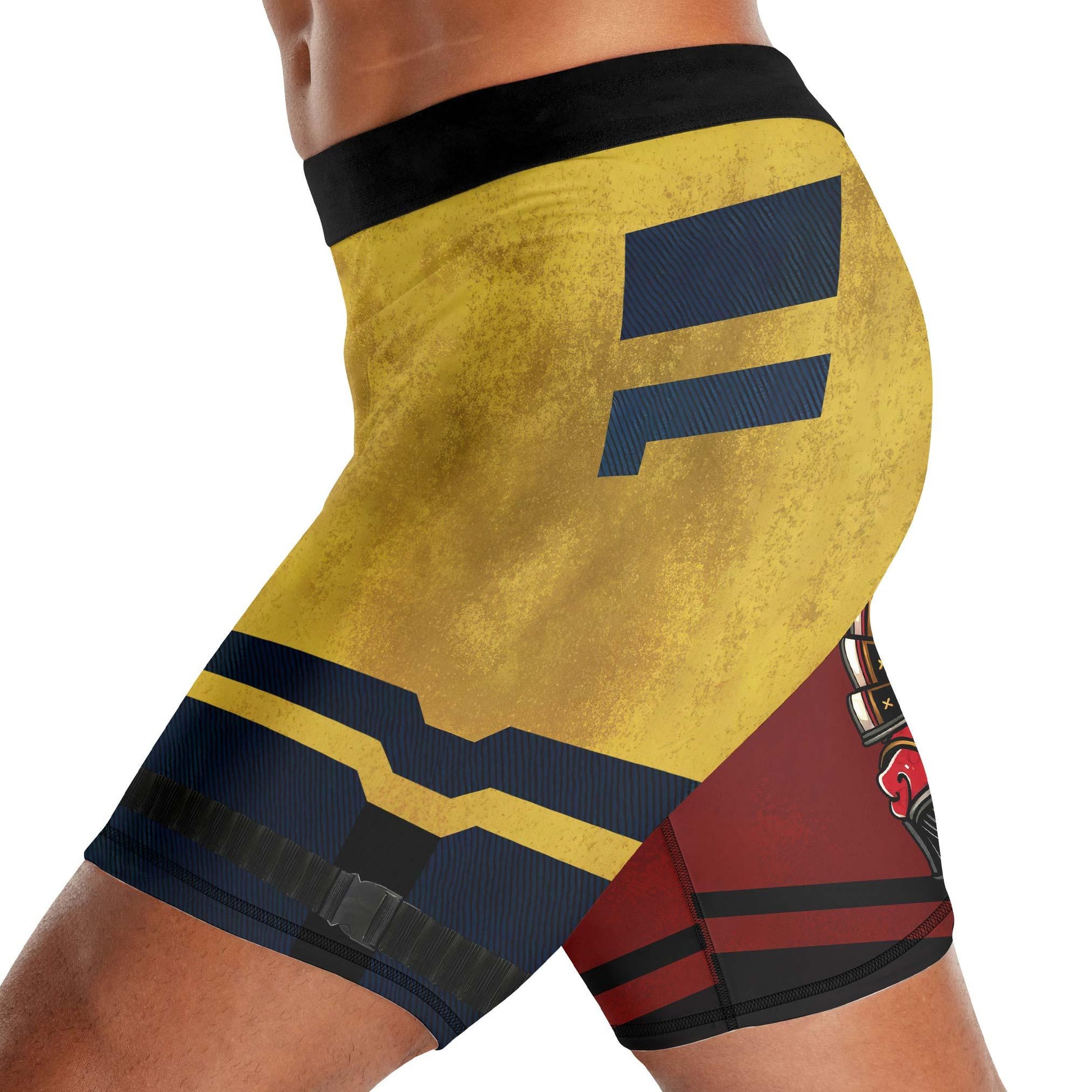 Deadpool And Wolverine Samurai Compression Shorts