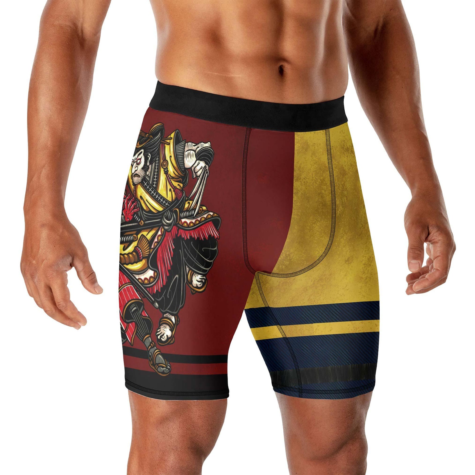 Deadpool And Wolverine Samurai Compression Shorts