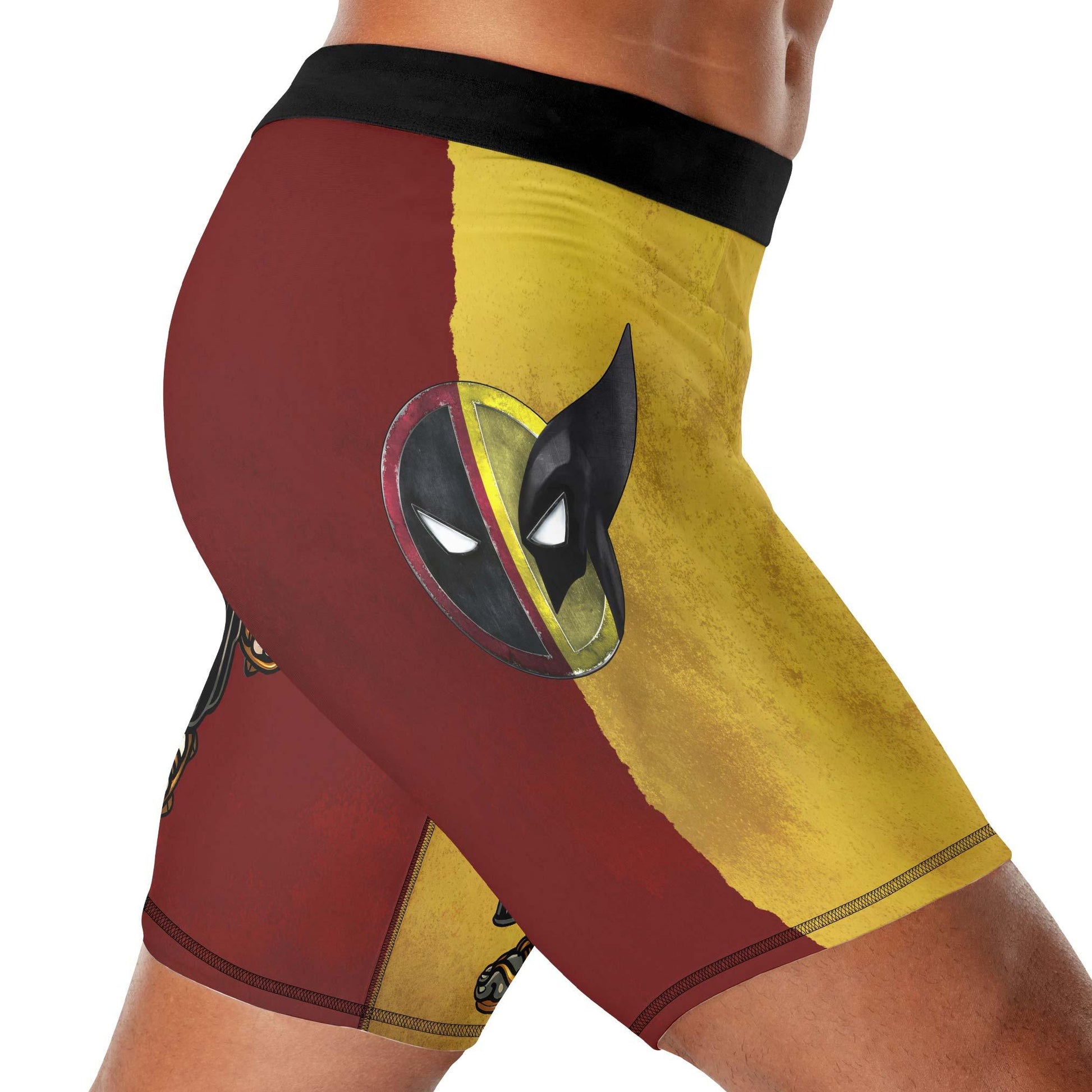Deadpool And Wolverine Samurai Compression Shorts