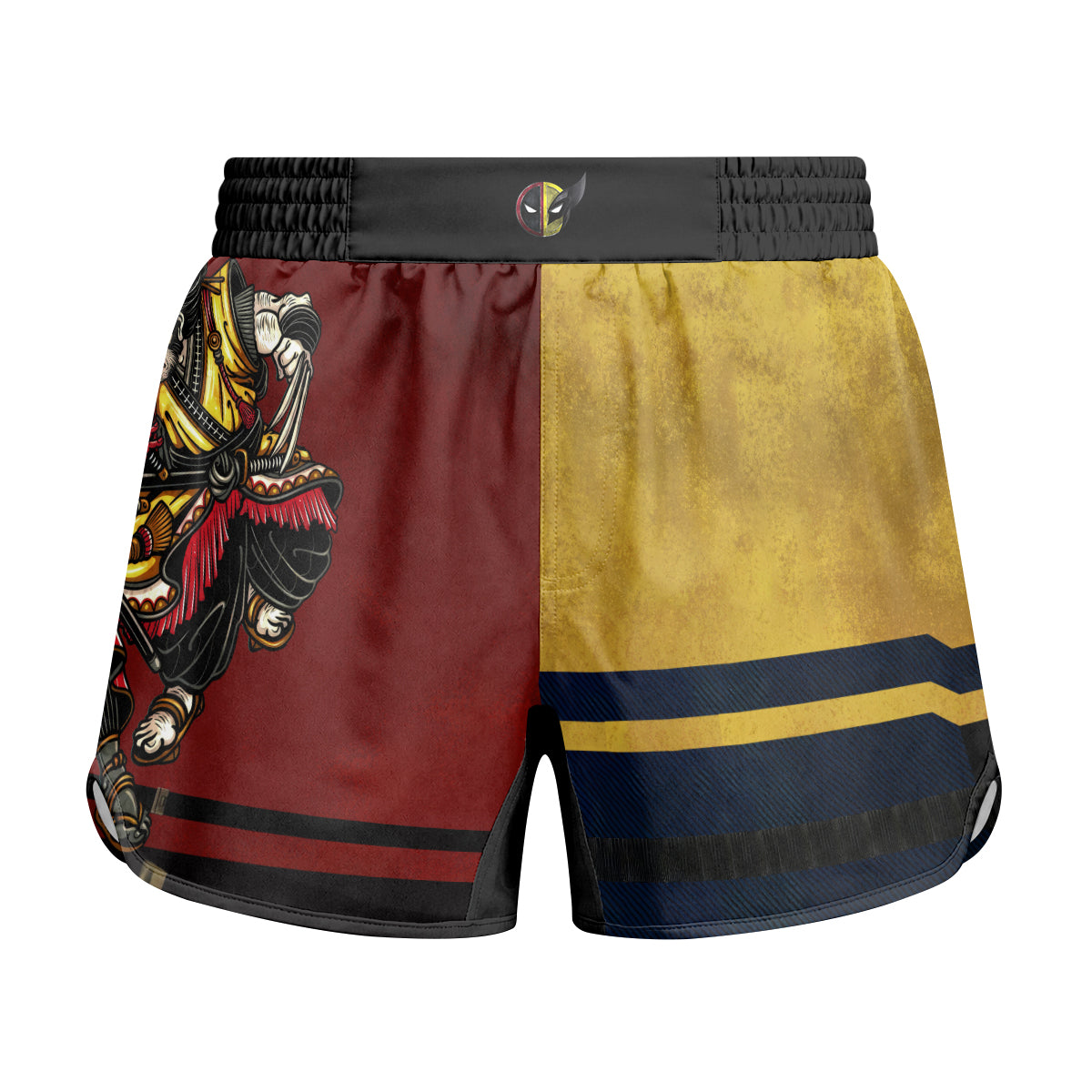 Deadpool And Wolverine Samurai Kids Grappling Shorts