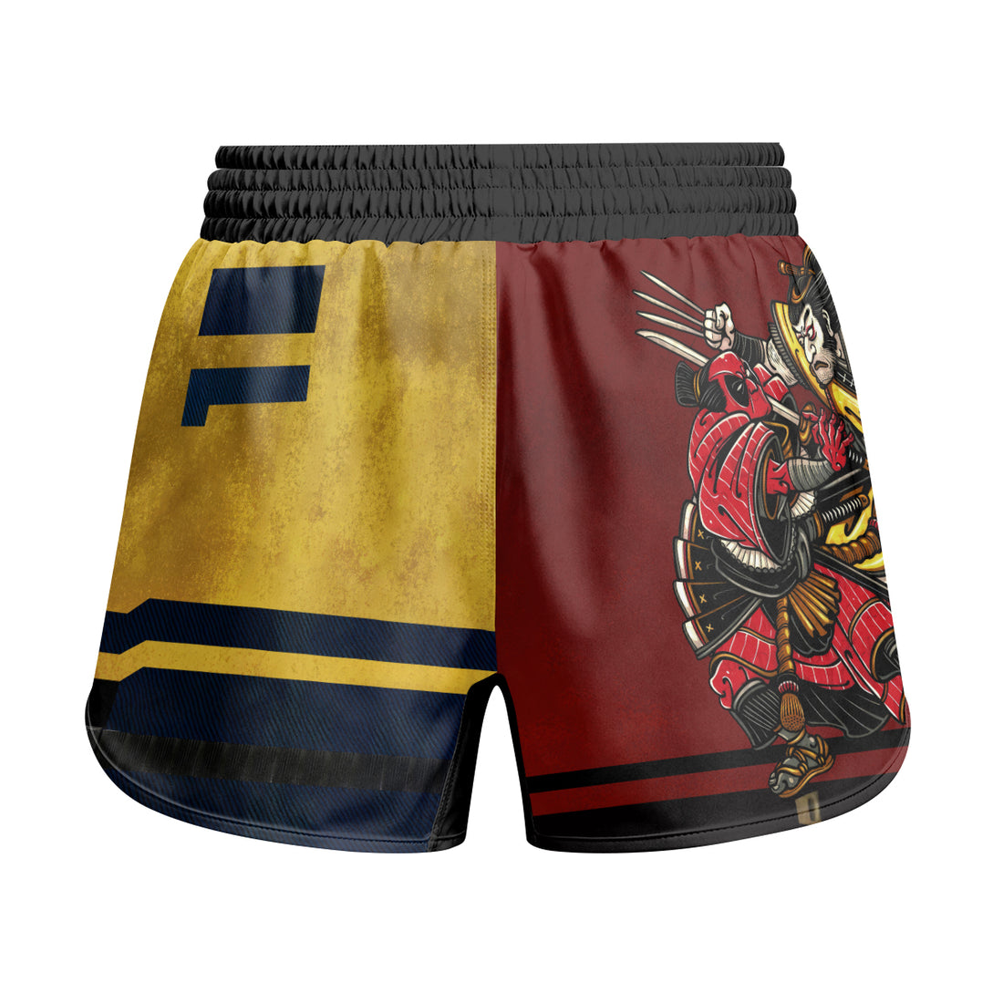 Deadpool And Wolverine Samurai Kids Grappling Shorts