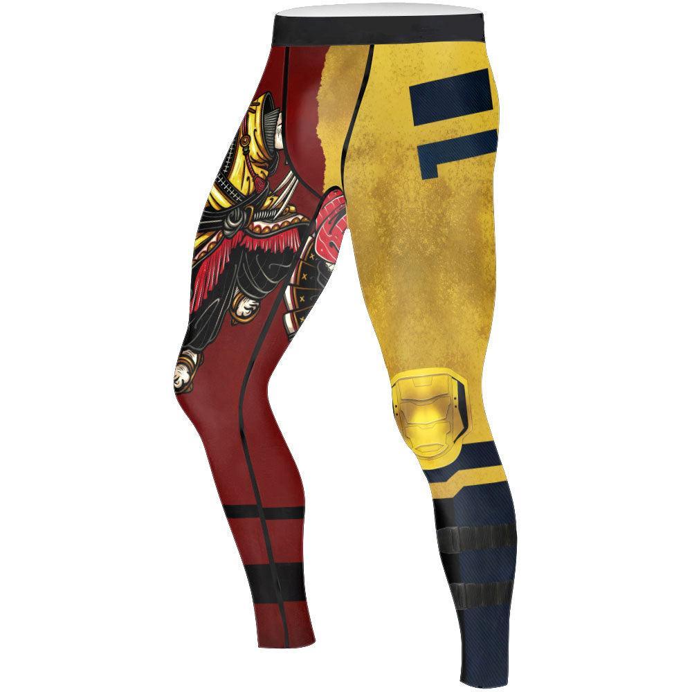 Deadpool And Wolverine Samurai Men's Compression Leggings