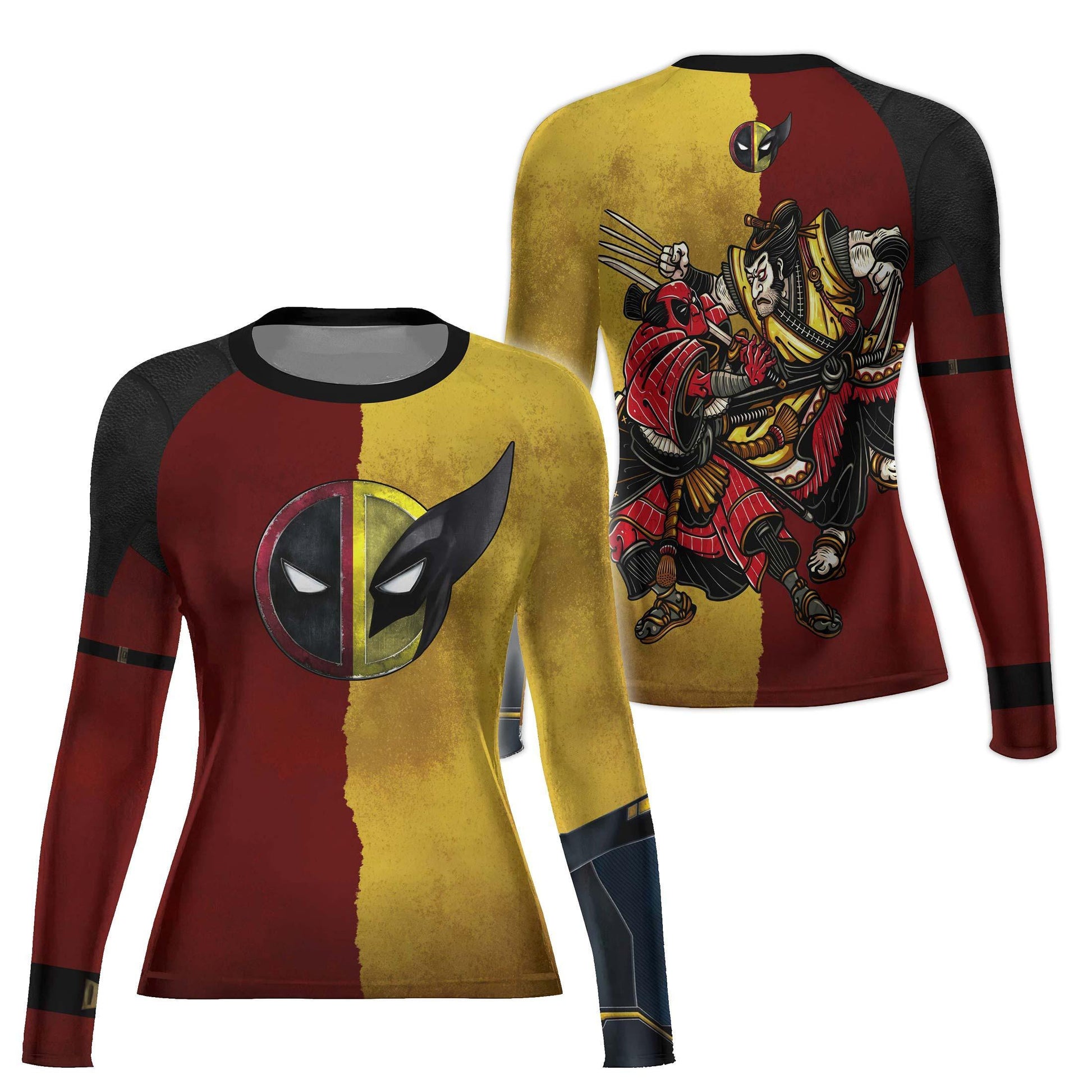 Deadpool And Wolverine Samurai Rash Guard