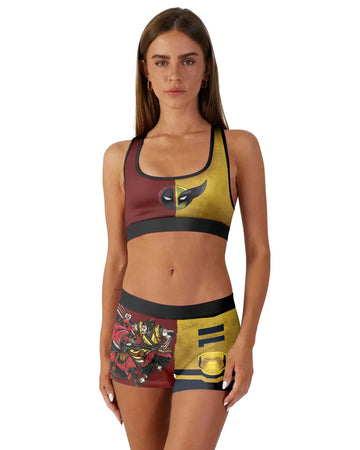 Deadpool And Wolverine Samurai Women's Workout Set