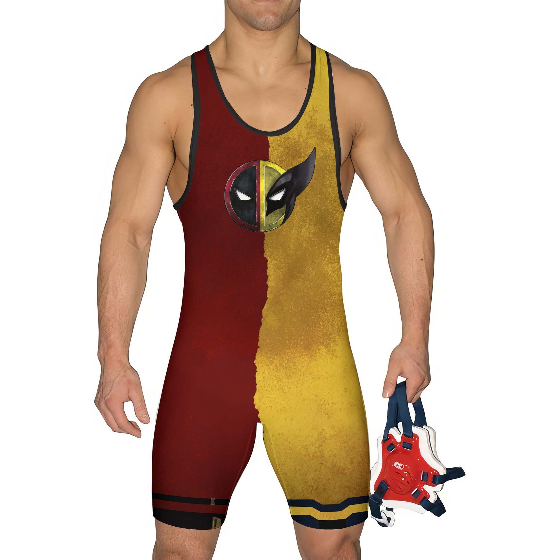 Deadpool And Wolverine Samurai Wrestling Singlets