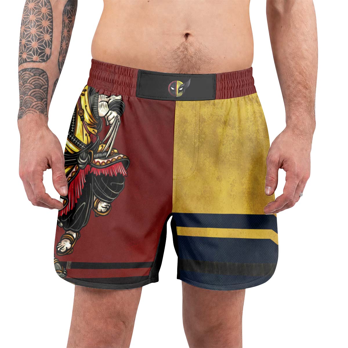 Deadpool And Wolverine Samurai Grappling Shorts
