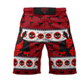 Deadpool Holiday Pixel Strike Fight Shorts