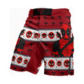 Deadpool Holiday Pixel Strike Fight Shorts