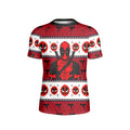 Deadpool Holiday Pixel Strike Kids Rash Guard